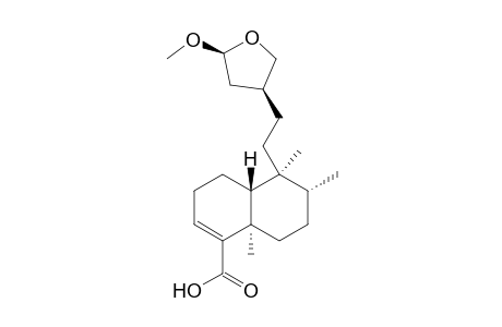 13-EPI-15,16-EPOXY-15-ALPHA-METHOXY-ENT-CLEROD-3-EN-18-OIC_ACID