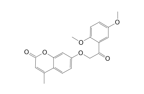 7-[2-(2,5-dimethoxyphenyl)-2-keto-ethoxy]-4-methyl-coumarin