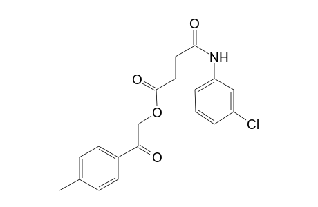 Butanoic acid, 4-[(3-chlorophenyl)amino]-4-oxo-, 2-(4-methylphenyl)-2-oxoethyl ester