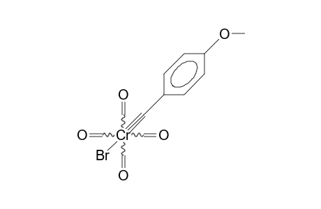 trans-Bromotetracarbonyl((4-methoxyphenyl)carbyne) chromium