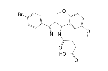 1H-pyrazole-1-butanoic acid, 3-(4-bromophenyl)-5-(2,5-dimethoxyphenyl)-4,5-dihydro-gamma-oxo-