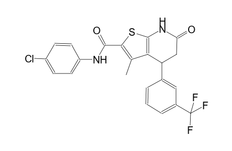 thieno[2,3-b]pyridine-2-carboxamide, N-(4-chlorophenyl)-4,5,6,7-tetrahydro-3-methyl-6-oxo-4-[3-(trifluoromethyl)phenyl]-