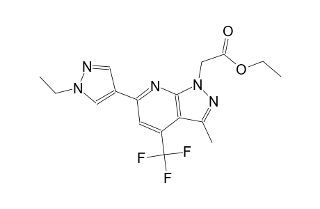 1H-pyrazolo[3,4-b]pyridine-1-acetic acid, 6-(1-ethyl-1H-pyrazol-4-yl)-3-methyl-4-(trifluoromethyl)-, ethyl ester