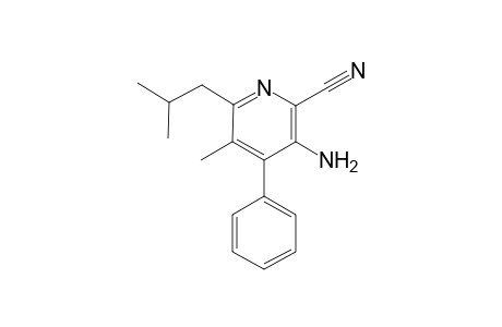 3-Amino-6-isobutyl-5-methyl-4-phenyl-pyridine-2-carbonitrile
