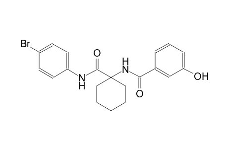 N-[1-[(4-bromoanilino)-oxomethyl]cyclohexyl]-3-hydroxybenzamide