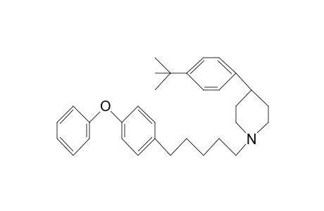 Piperidine, 4-[4-(1,1-dimethylethyl)phenyl]-1-[5-(4-phenoxyphenyl)pentyl]-