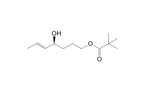 (E)-(S)-(-)-4-hydroxyhept-5-enyl pivalate