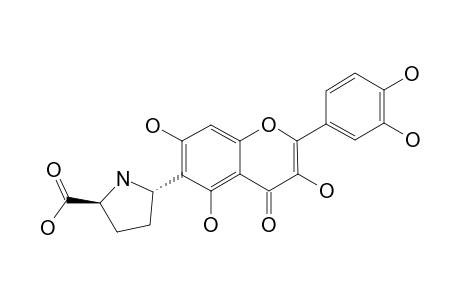 PROLINALIN-A;6-C-[(2S,5S)-PROLIN-5-YL]-QUERCETIN