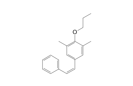 2,6-DIMETHYL-4-[(Z)-2-PHENYLETHENYL]-1-(PROPYLOXY)-BENZENE