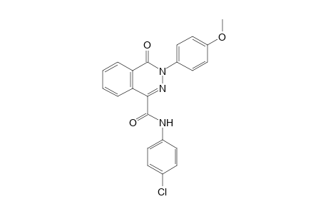 4'-CHLORO-3,4-DIHYDRO-3-(p-METHOXYPHENYL)-4-OXO-1-PHTHALAZIN-CARBOXANILIDE