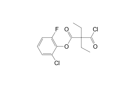 Diethylmalonic acid, monochloride, 2-chloro-6-fluorophenyl ester