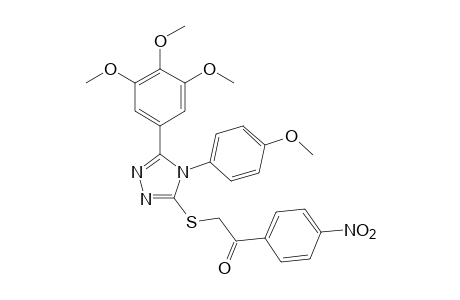 2-{[4-(p-methoxyphenyl)-5-(3,4,5-trimethoxyphenyl)-4H-1,2,4-triazol-3-yl]thio}-4'-nitroacetophenone