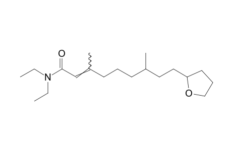 N,N-diethyl-3,7-dimethyl-9-(tetrahydro-2-furyl)-2-nonenamide