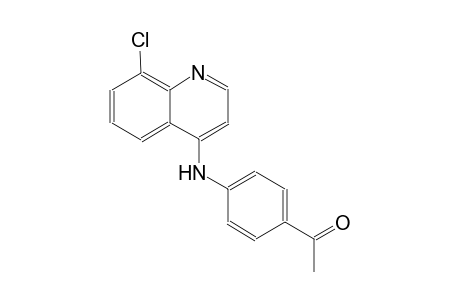 ethanone, 1-[4-[(8-chloro-4-quinolinyl)amino]phenyl]-