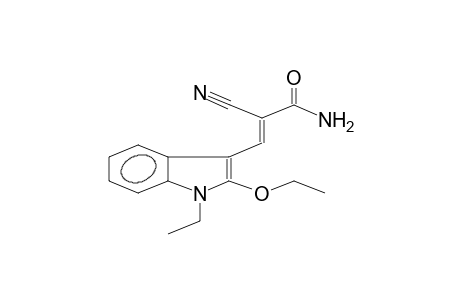 alpha-cyano-beta-(1-ethyl-2-ethoxy-3-indolyl)acrylamide