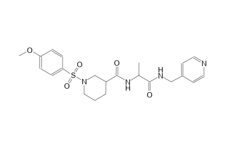 3-piperidinecarboxamide, 1-[(4-methoxyphenyl)sulfonyl]-N-[(1S)-1-methyl-2-oxo-2-[(4-pyridinylmethyl)amino]ethyl]-