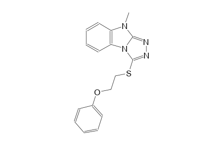 9-methyl-3-[(2-phenoxyethyl)sulfanyl]-9H-[1,2,4]triazolo[4,3-a]benzimidazole