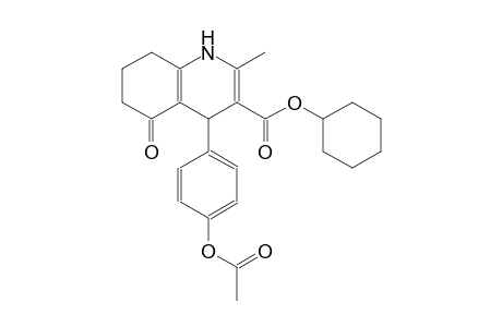 cyclohexyl 4-[4-(acetyloxy)phenyl]-2-methyl-5-oxo-1,4,5,6,7,8-hexahydro-3-quinolinecarboxylate