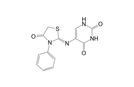 (Z)-5-((4-Oxo-3-phenylthiazolidin-2-ylidene)amino)pyrimidine-2,4(1H,3H)-dione