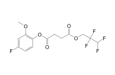 Succinic acid, 2,2,3,3-tetrafluoropropyl 4-fluoro-2-methoxyphenyl ester