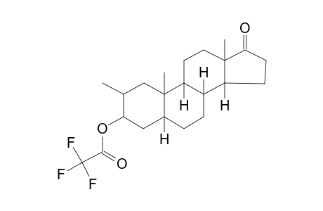 2.alpha.-Methyl-5.alpha.-androstan-3.alpha.-ol-17-one, trifluoroacetate