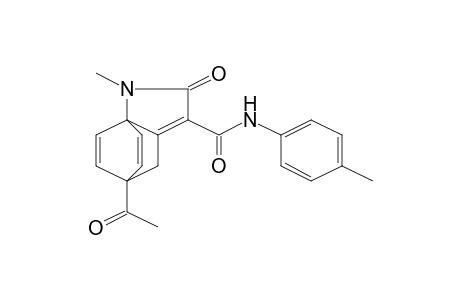 5,7a-Etheno-7ah-indole-3-carboxamide, 5-acetyl-1,2,4,5-tetrahydro-1-methyl-N-(4-methylphenyl)-2-oxo-