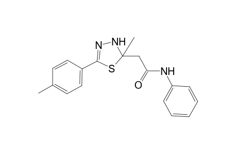 Acetamide, 2-[2,3-dihydro-2-methyl-5-(4-methylphenyl)-1,3,4-thiadiazol-2-yl]-N-phenyl-