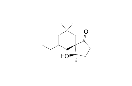 rel-(4R,5R)-4-Hydroxy-7-ethyl-4,9,9-trimethylspiro[4.5]dec-7-en-1-one