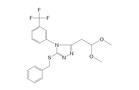 5-(BENZYLTHIO)-4-(alpha,alpha,alpha-TRIFLUORO-m-TOLYL)-4H-1,2,4-TRIAZOLE-3-ACETALDEHYDE, DIMETHYL ACETAL