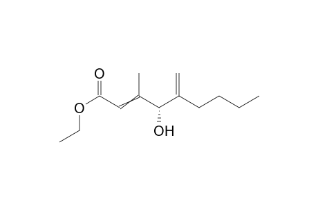 ethyl (4S)-4-hydroxy-3-methyl-5-methylene-non-2-enoate