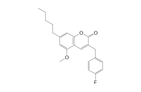 3-(4-Fluorobenzyl)-5-methoxy-7-pentyl-2H-chromen-2-one