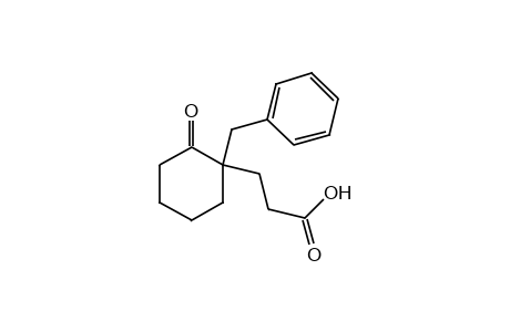 1-benzyl-2-oxocyclohexanepropionic acid