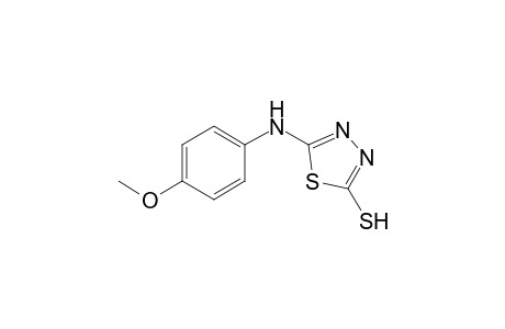 1,3,4-Thiadiazole-2-thiol, 5-(4-methoxyphenylamino)-