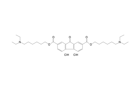 9-oxofluorene-2,7-dicarboxylic acid, bis[6-(diethylamino)hexyl]ester, dihydrochloride