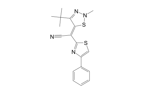 4-tert-BUTYL-5-[CYANO-(4-PHENYLTHIAZOL-2-YL)-METHYLENE]-2-METHYL-2,5-DIHYDRO-1,2,3-THIADIAZOLE