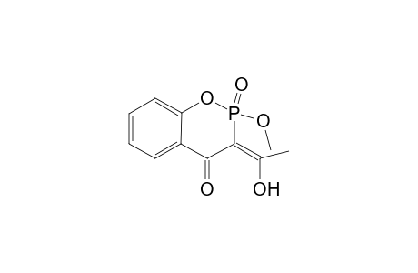 2-Methoxy-3-[1-(hydroxy)ethylidene]-2,3-dihydro-2,4-dioxo-2.lamd.(5)-benzo[e][1,2]oxaphosphinane