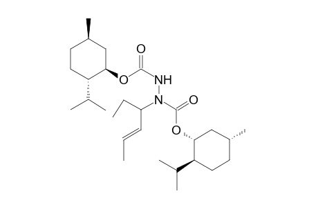 Di-(1R,2S,5R)-(-)-menthyl (E)-1-(2'-hexen-4'-yl)-1,2-diazanedicarboxylate