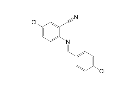5-chloro-N-(p-chlorobenzylidene)anthranilonitrile