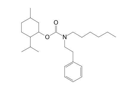 Carbonic acid, monoamide, N-(2-phenylethyl)-N-hexyl-, menthyl ester