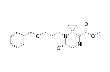 Methyl 4-(3'-benzyloxypropyl)-5-oxo-4,7-diazaspiro[2.5]octane-8-carboxylate