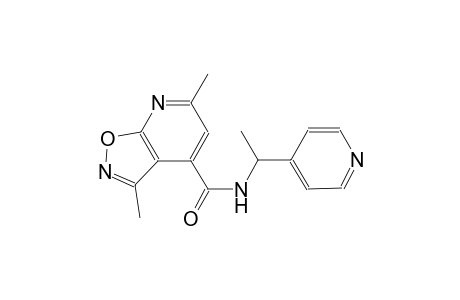 3,6-dimethyl-N-[1-(4-pyridinyl)ethyl]isoxazolo[5,4-b]pyridine-4-carboxamide