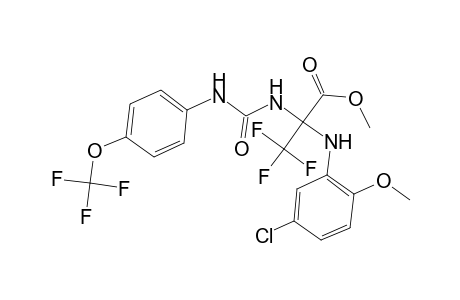 alanine, N-(5-chloro-2-methoxyphenyl)-3,3,3-trifluoro-2-[[[[4-(trifluoromethoxy)phenyl]amino]carbonyl]amino]-, methyl ester