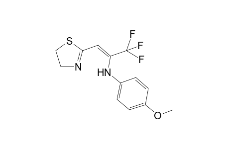 (4-methoxyphenyl)-[(Z)-2-(2-thiazolin-2-yl)-1-(trifluoromethyl)vinyl]amine