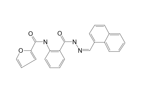 Furan-2-carboxylic acid [2-(naphthalen-1-ylmethylene-hydrazinocarbonyl)-phenyl]-amide