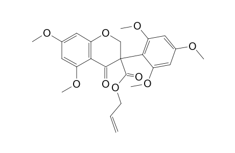 3-ALLYLOXYCARBONYL-5,7-DIMETHOXY-3-(2,4,6-TRIMETHOXYPHENYL)-CHROMAN-4-ONE