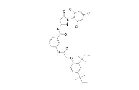 N-[4,5-Dihydro-5-oxo-1-(2,4,6-trichlorophenyl)-1H-pyrazol-3-yl]-3-[2-(2,4-di-tert-pentylphenoxy)acetamido]benzamide