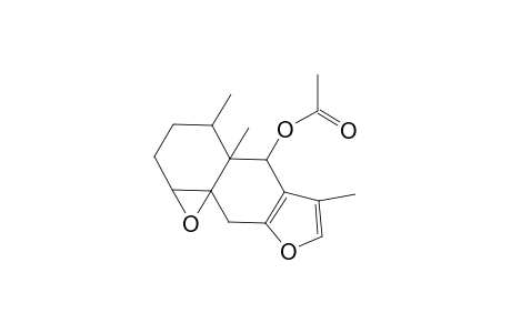 3H-Oxireno[8,8a]naphtho[2,3-b]furan-5-ol, 1a,2,4,4a,5,9-hexahydro-4,4a,6-trimethyl-, acetate