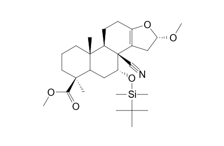 #18B;(4S,5S,7R,8R,9R,10S,16R)-7-ALPHA-[(TERT.-BUTYLDIMETHYLSILYL)-OXY]-8-BETA-CYANO-1,2,3,4,5,6,7,8,9,10,11,12,15,16-TETRADECAHYDRO-4-BETA-METHOXYCARBONYL-16-A