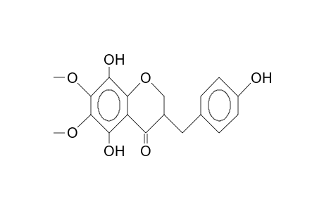 5,8-Dihydroxy-3-(4-hydroxy-benzyl)-6,7-dimethoxy-chroman-4-one