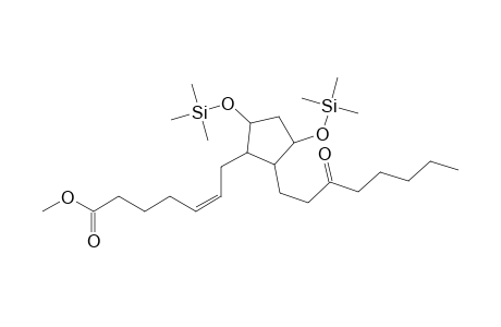 7-(2-(3-oxooctyl)-3,5-di(trimethylsiloxy)cyclopenyl)-5(Z)-heptenoic acid methyl ester